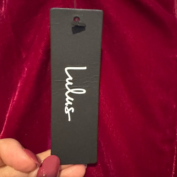 Lulu's Burgundy Strapless Mini Dress - Picture 4 of 5